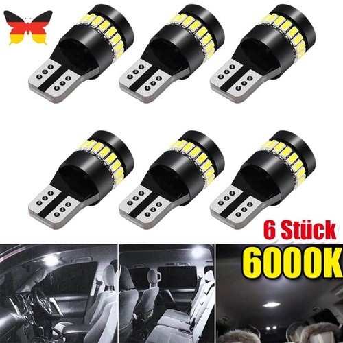 T10 4smd led lampen - 6x,