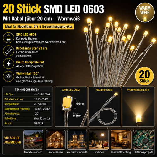 Stück smd led 0603 - stück,