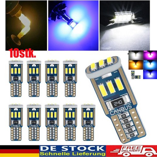 10x t10 canbus smd led - 5w,